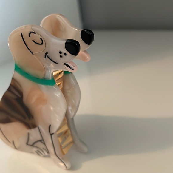 NWT Brown Dog, green collar  Hair Claw - Viral Dog Shaped Hair Clips | Dog mom - Picture 2 of 5